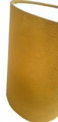 Abażur cylinder złoty VELOUR 20 cm