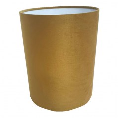 Abażur cylinder złoty VELOUR 20 cm